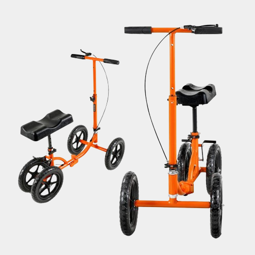 super handy gut148 aluminum height adjustable knee walker