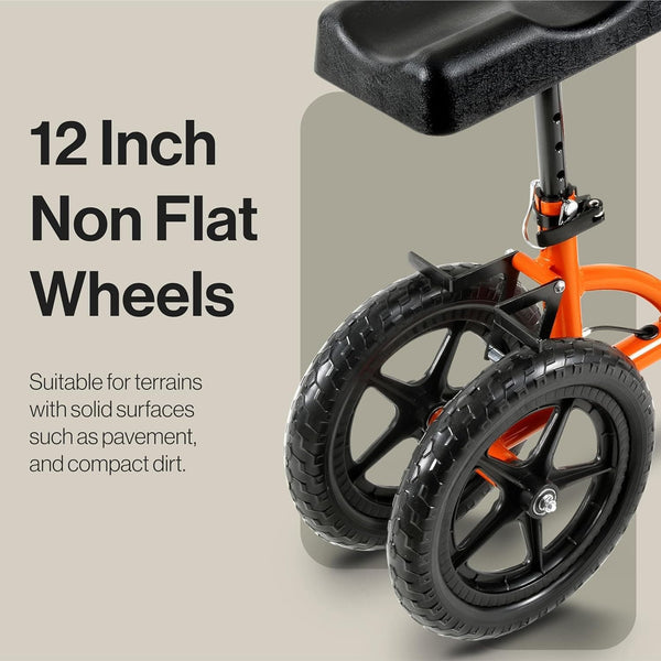 super handy gut148 aluminum height adjustable knee walker