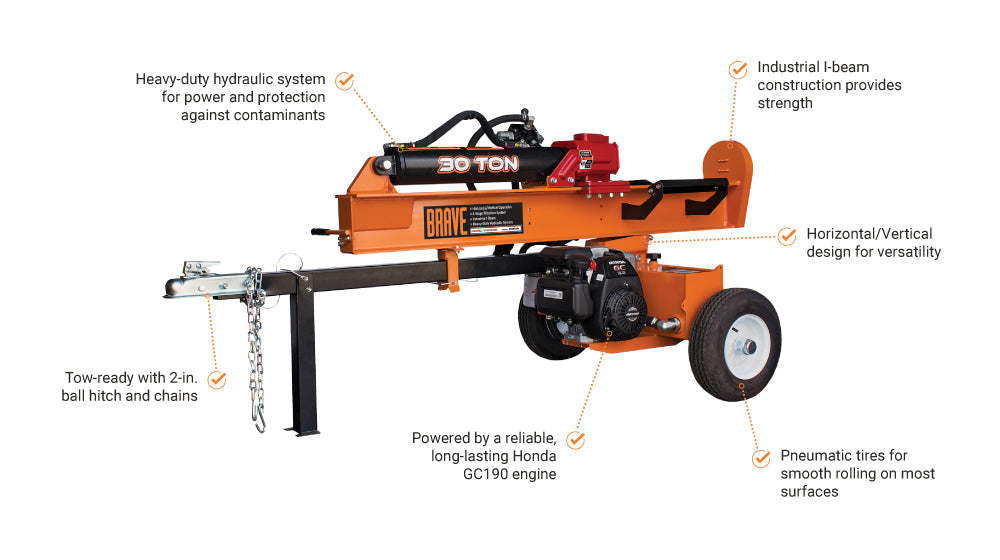 IMG 1 FEATURES BRAVE VH1730GC SPLITTER 30TON