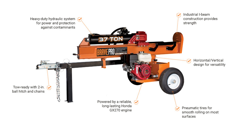 IMG 1 FEATURES BRAVE VH1737GX SPLITTER 37TON