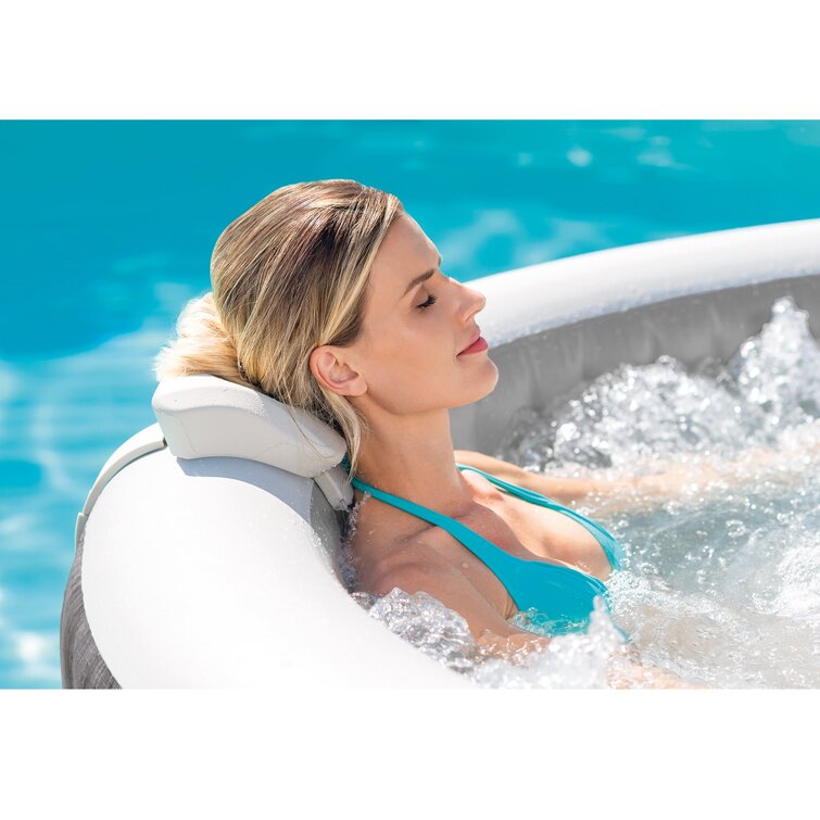 intex greywood deluxe 4 person inflatable hot tub bubble jet spa intex greywood deluxe 4 person inflatable hot tub bubble jet spa