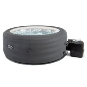 intex simplespa 4 person inflatable portable hot tub w/ energy efficient cover