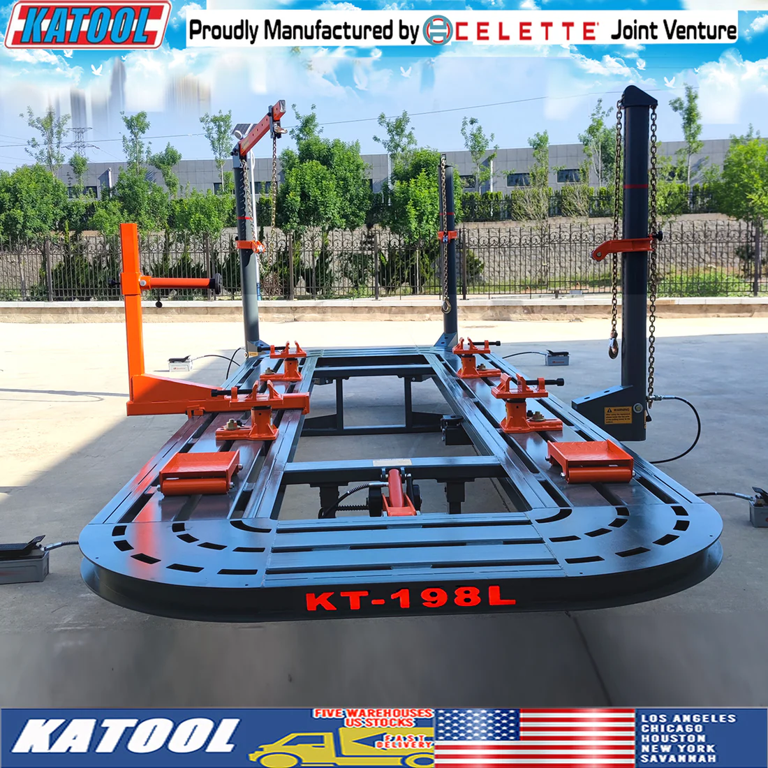 kt198l auto body frame machine by katool