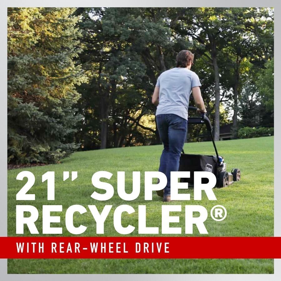 21 in. super recycler personal pace smartstow 190cc briggs&stratton electric start self propelled walk behind lawn mower 21 in. super recycler personal pace smartstow 190cc briggs&stratton electric start self propelled walk behind lawn mower