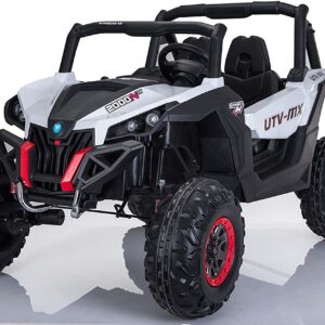 best ride on cars lightning utv with 4 motors 12v white