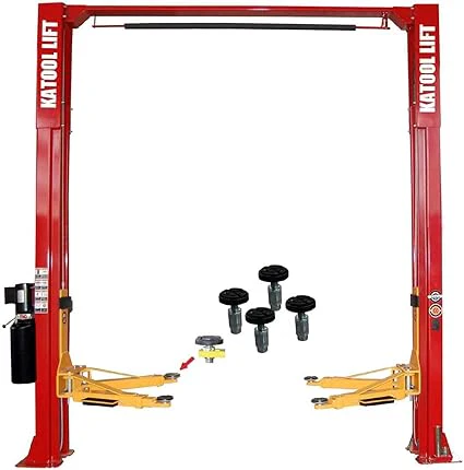 m110 two post clear floor vehicle lift 11,000 lbs by katool
