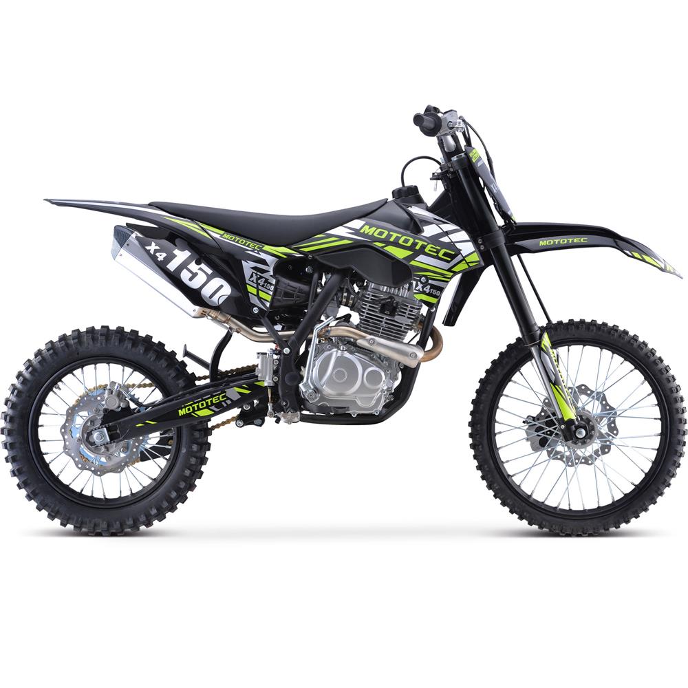 mototec x4 150cc 4 stroke gas dirt bike