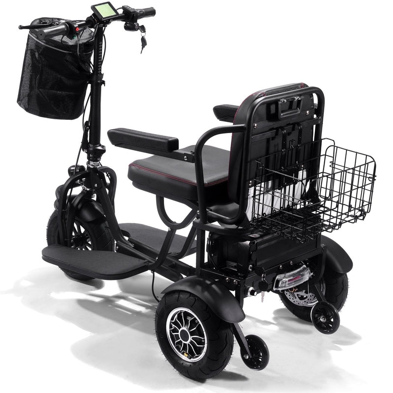 mototec folding mobility electric trike 48v 1000w dual motor lithium black mototec folding mobility electric trike 48v 1000w dual motor lithium black