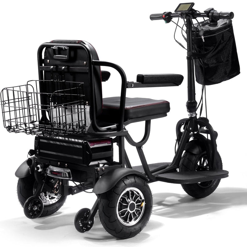 mototec folding mobility electric trike 48v 1000w dual motor lithium black mototec folding mobility electric trike 48v 1000w dual motor lithium black
