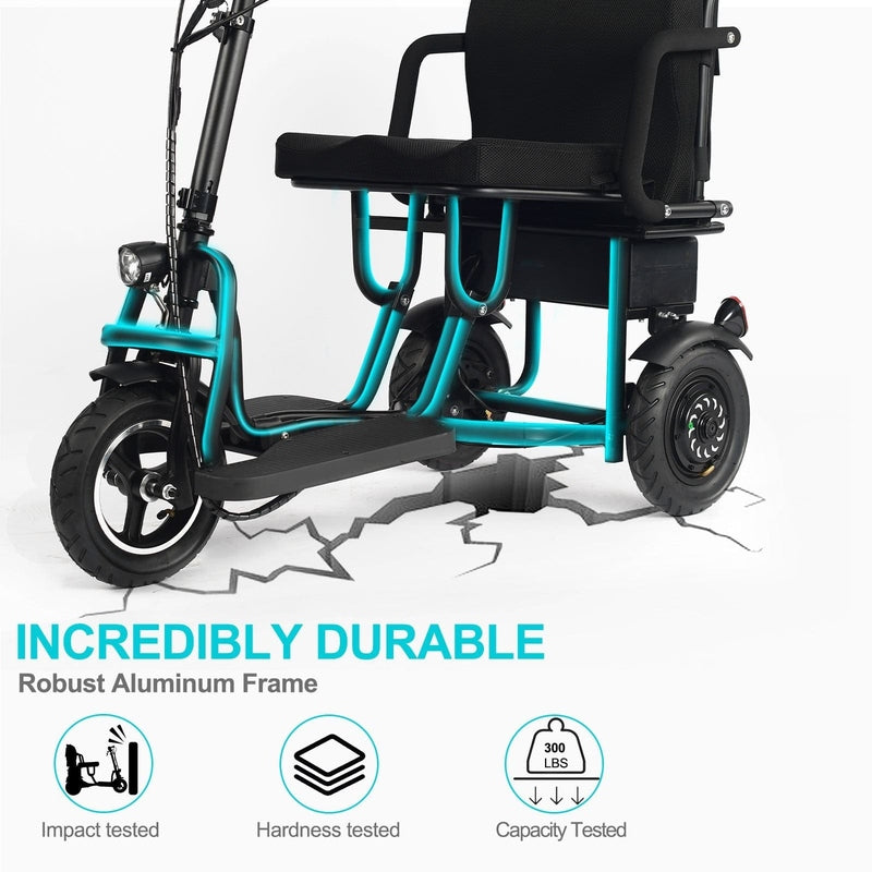 mototec folding mobility electric trike 48v 700w dual motor lithium black mototec folding mobility electric trike 48v 700w dual motor lithium black