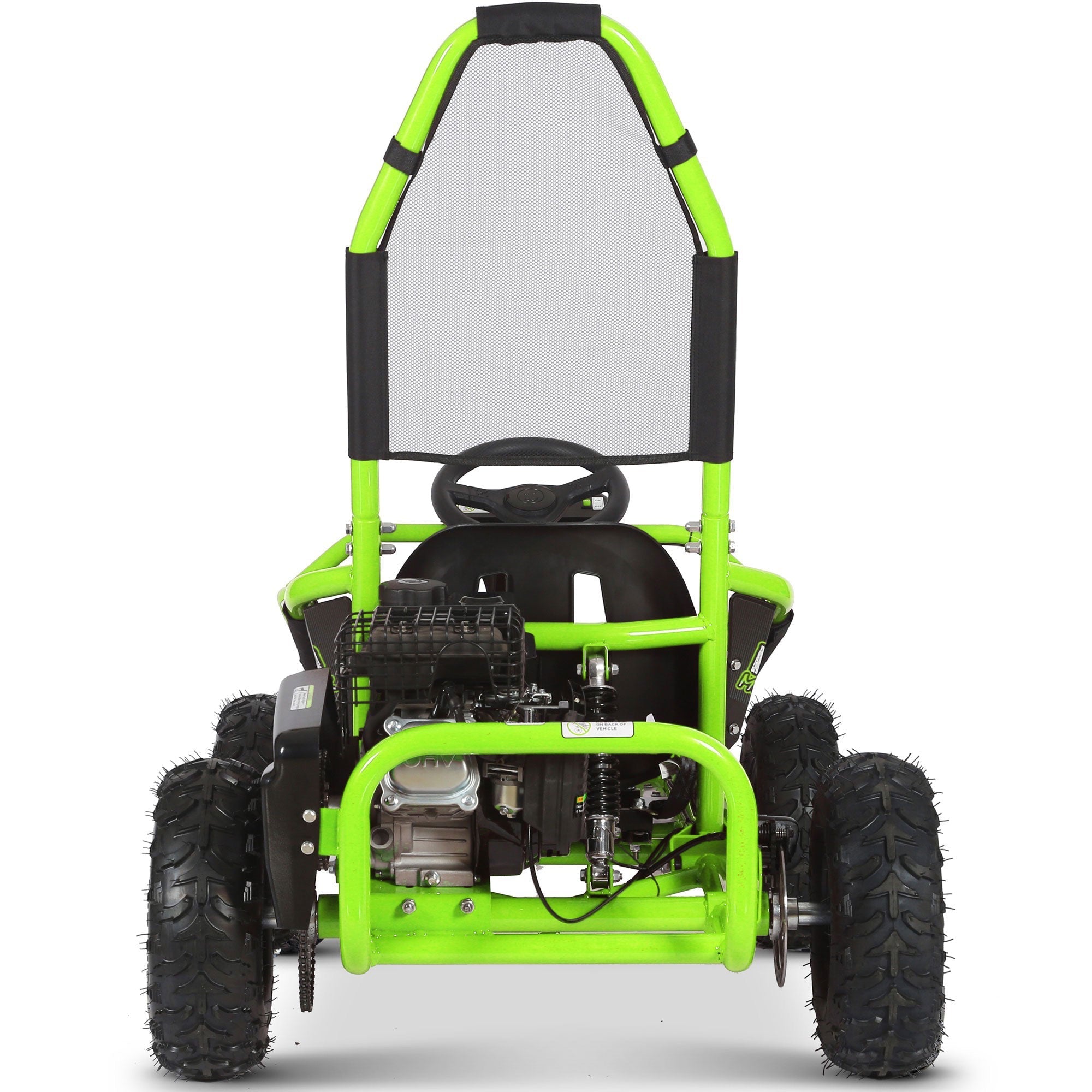 mototec mud kids gas powered 98cc go kart