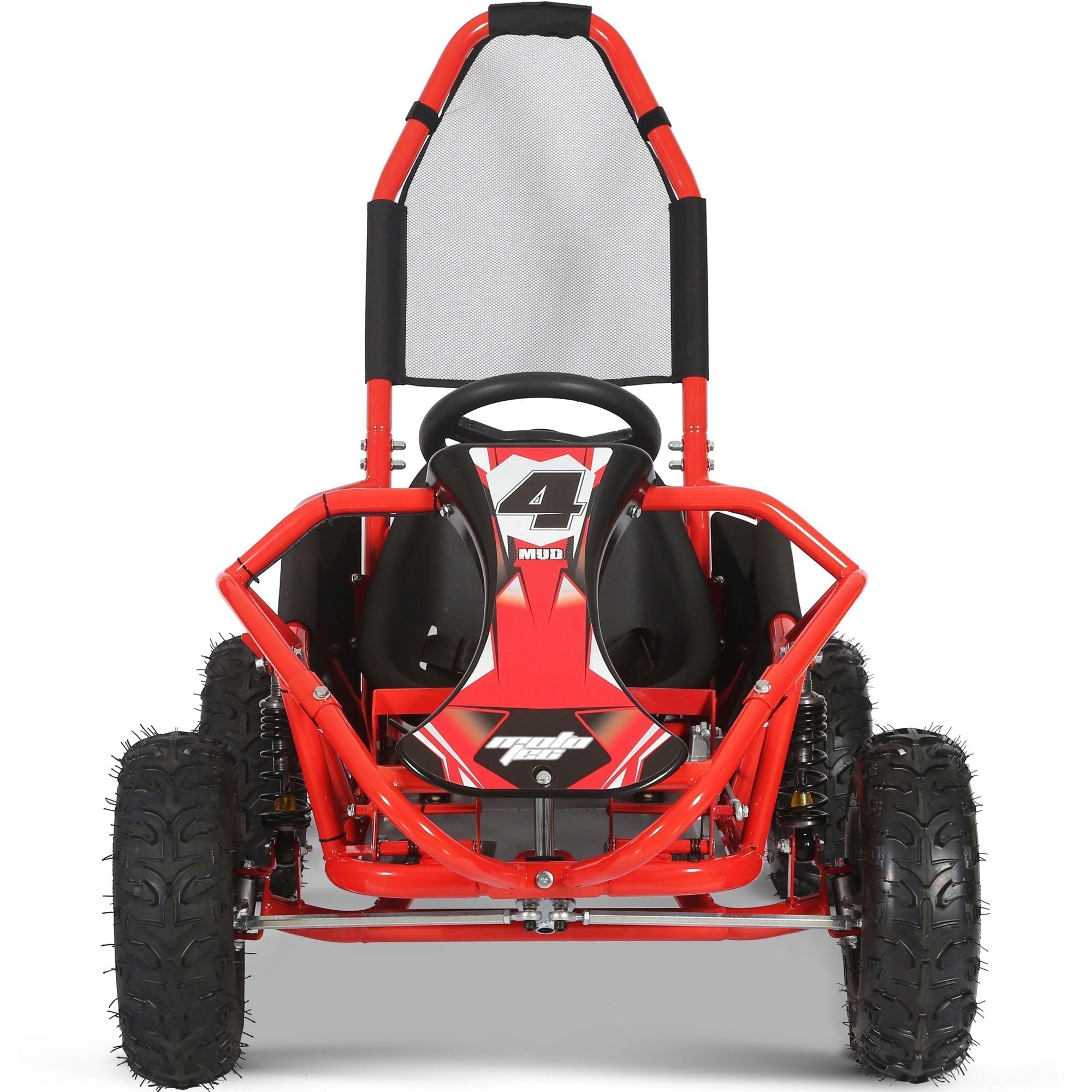 mototec mud kids gas powered 98cc go kart