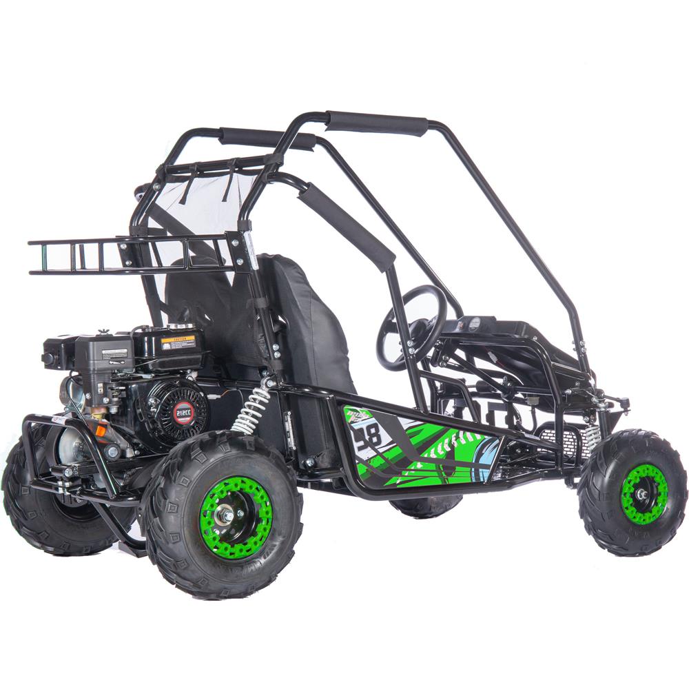 mototec mud xl 212cc 2 seat go kart full suspension