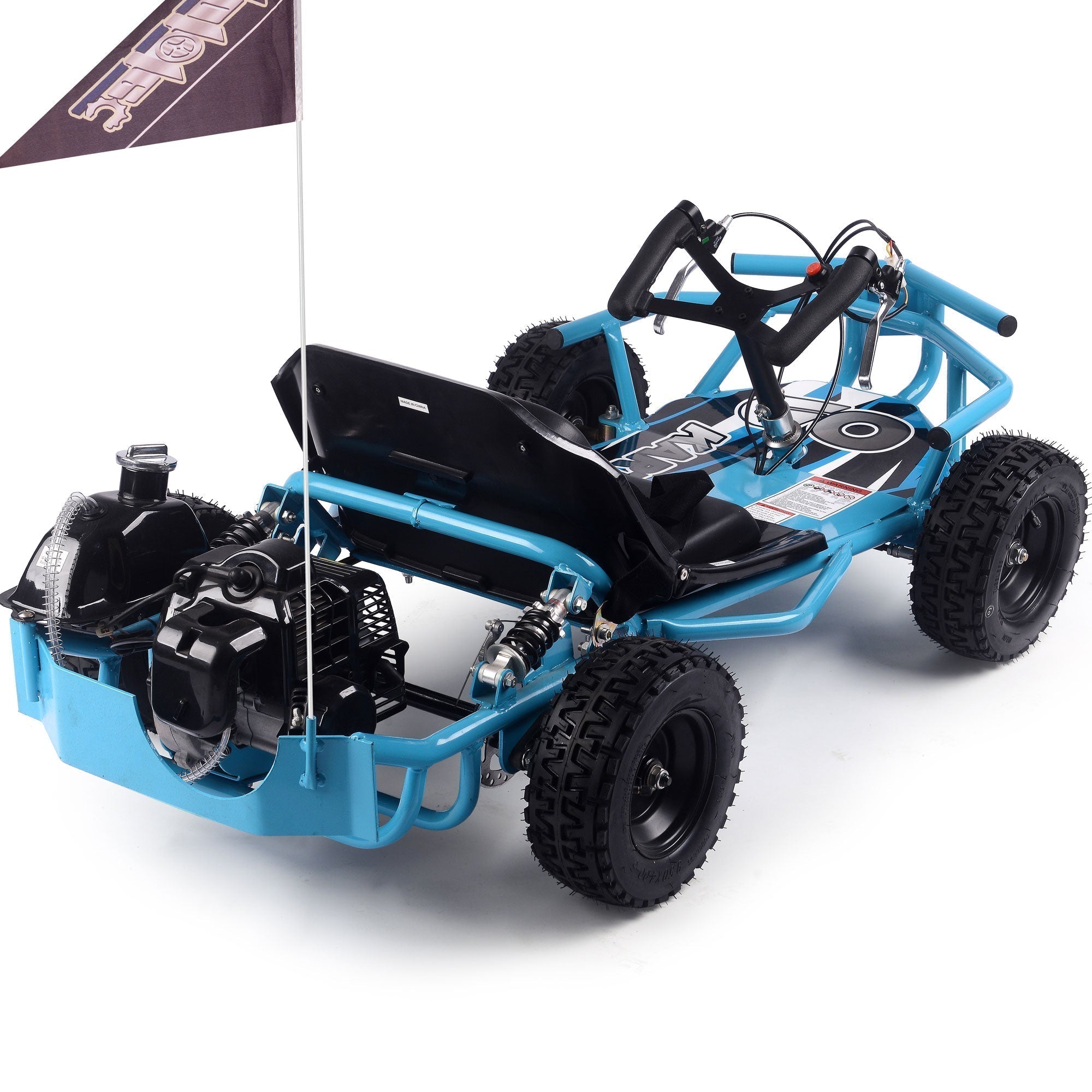 mototec sandman kids gas powered 52cc go kart