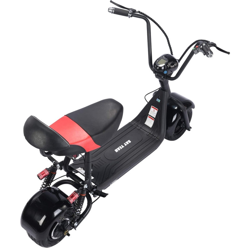 mototec mini fat tire 48v 500w electric scooter black mototec mini fat tire 48v 500w electric scooter black