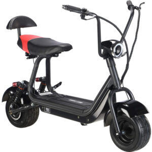 mototec mini fat tire 48v 500w electric scooter black