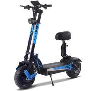 mototec switchblade 60v 4000w lithium electric scooter – blue