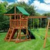 outing w/ dual slides swing set outing w/ dual slides swing set