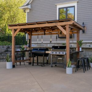 saxony xl grill gazebo