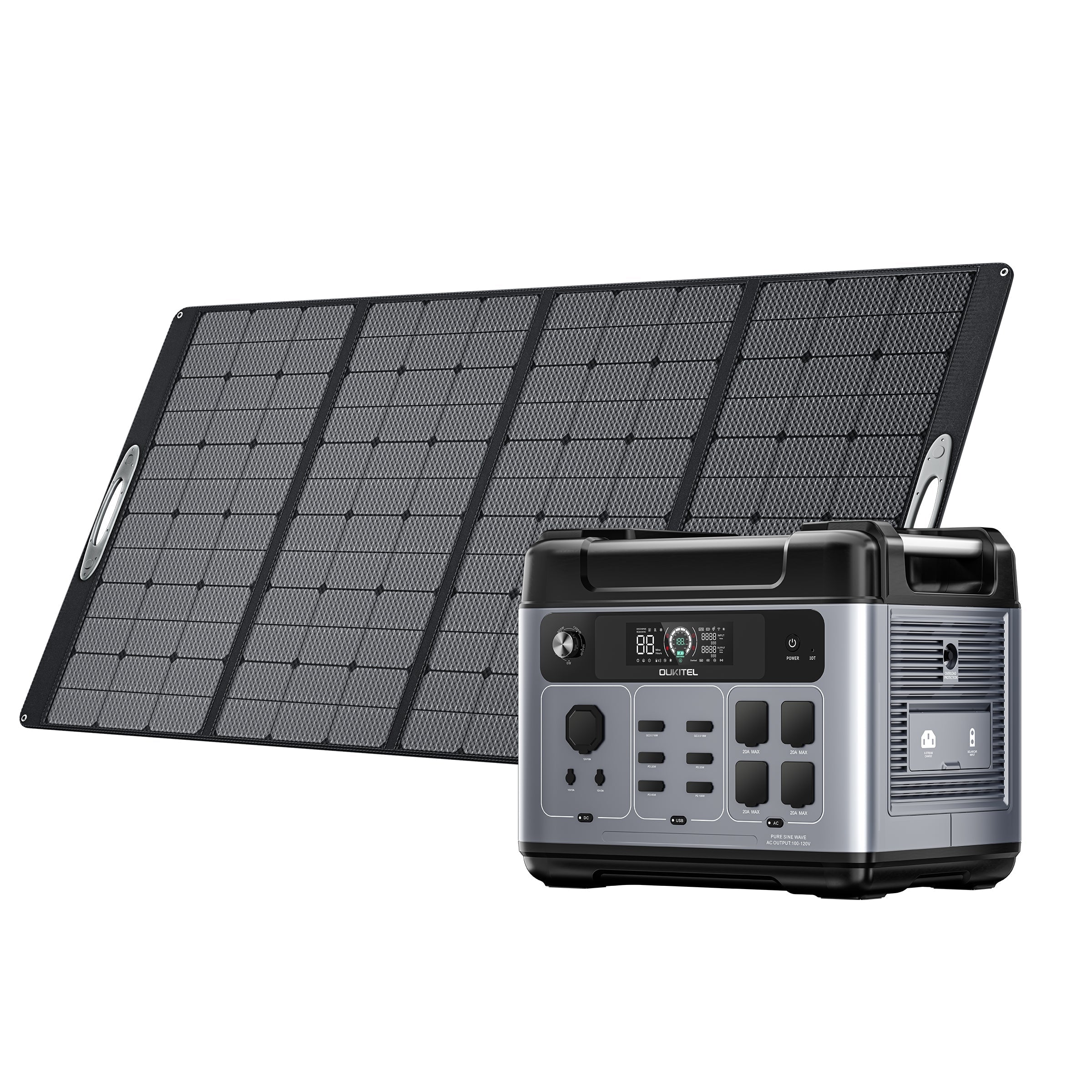 oukitel p2001 plus portable power station 2400w/2048wh