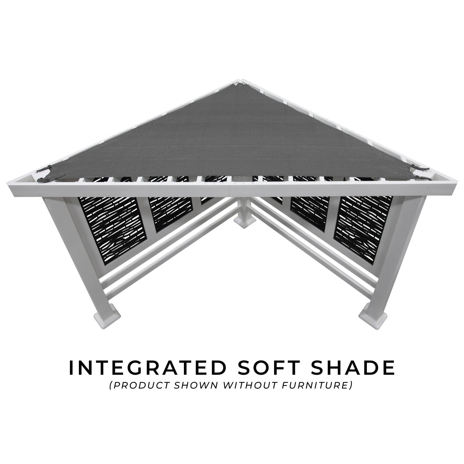 ridgedale modern steel cabana pergola with conversational seating ridgedale modern steel cabana pergola with conversational seating