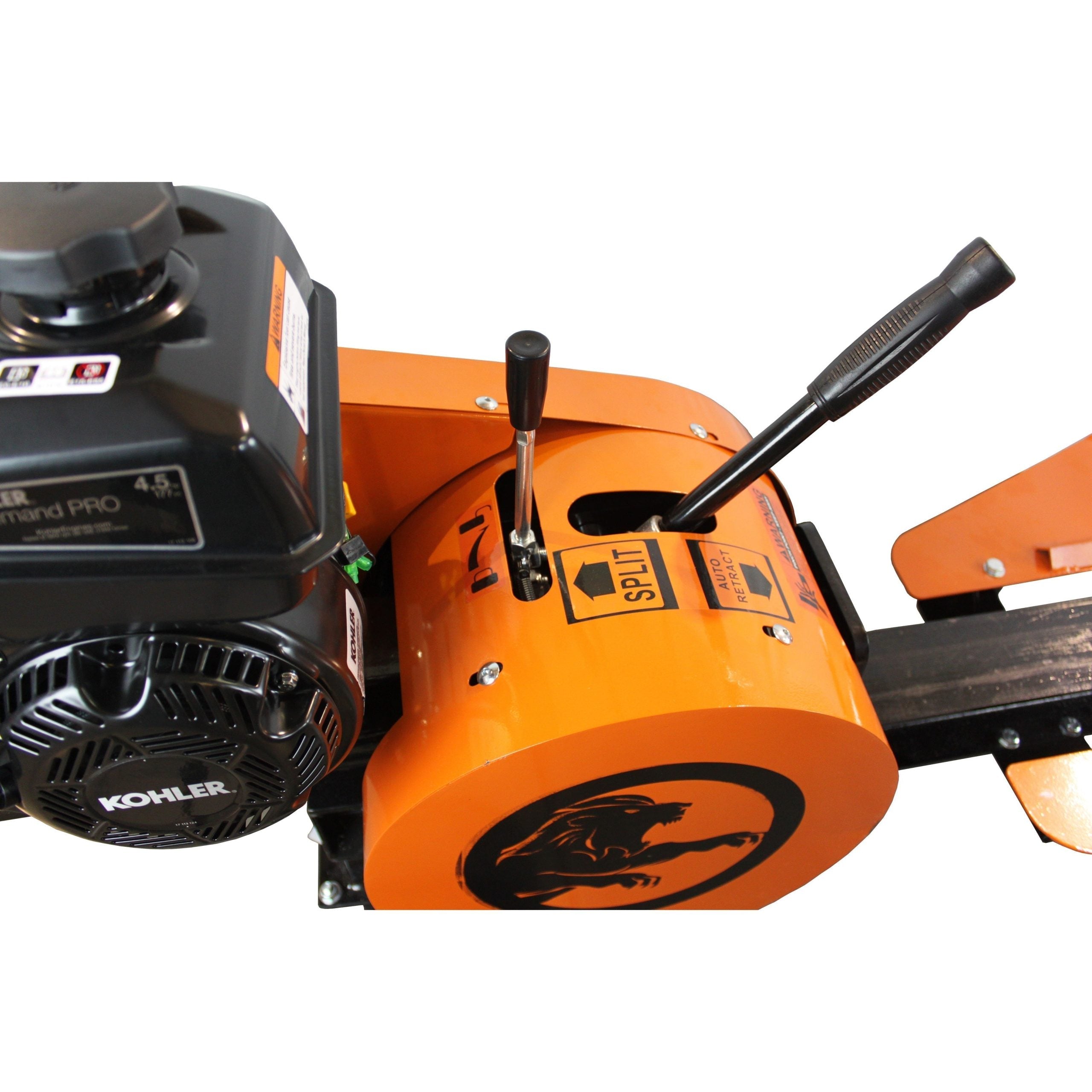 powerking 22 ton 4.5 hp kohler horizontal kinetic abs log splitter (pk0322k)
