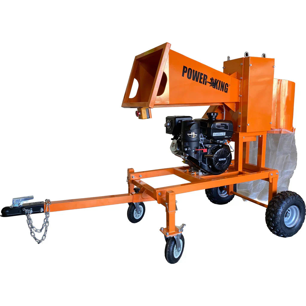 powerking 5″ branch logger wood chipper 14hp kohler (pk0921)