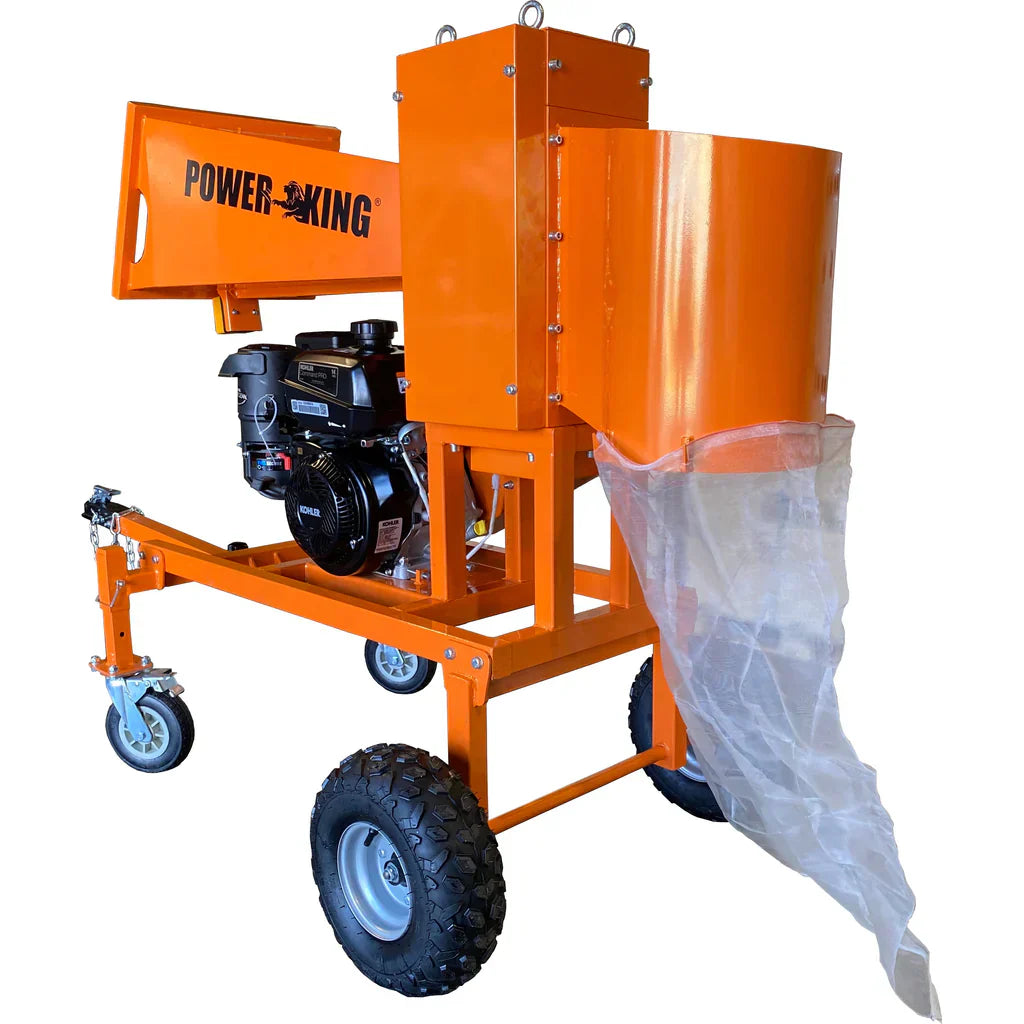 powerking 5″ branch logger wood chipper 14hp kohler (pk0921)