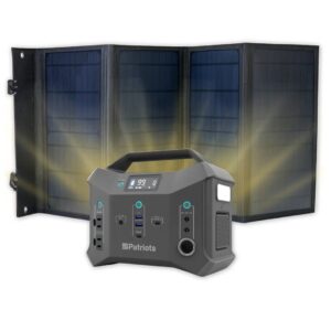 patriot power sidekick solar generator & solar panel