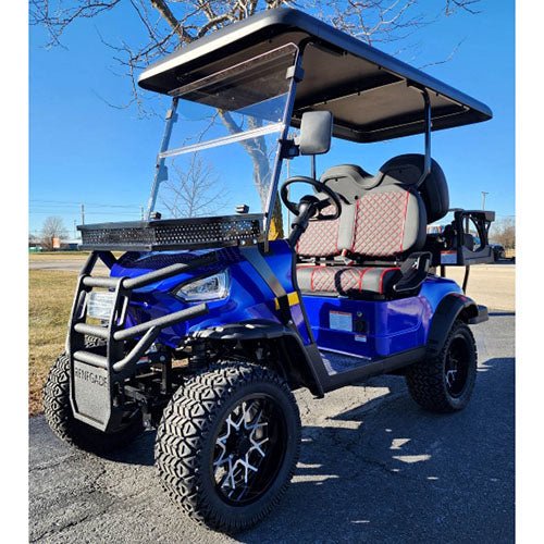 48v electric golf cart 4 seater lifted renegade edition utility golf utv compare to coleman kandi 4p – blue