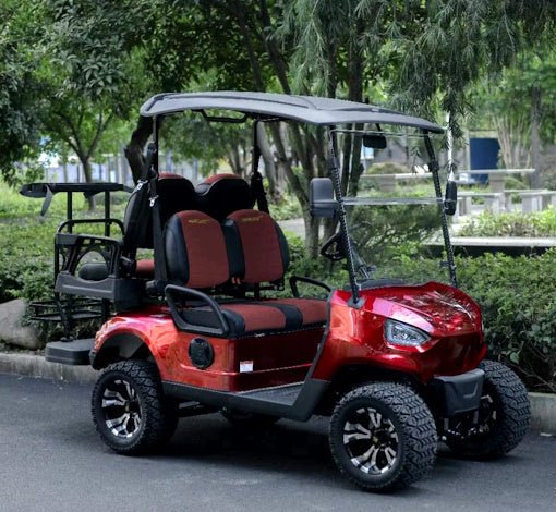 48v electric golf cart 4 seater renegade light edition utility golf utv – light edition – red