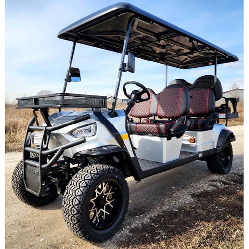 6 seater limo renegade electric golf cart family fun 48v 5000 watt high power golf cart