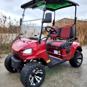 48v electric golf cart 2 seater renegade light edition utility golf utv – light edition – red