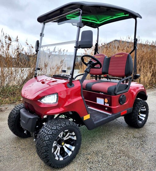48v electric golf cart 2 seater renegade light edition utility golf utv – light edition – red