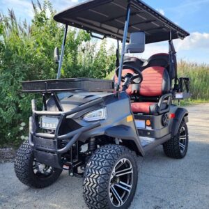 48v electric golf cart 4 seater lifted renegade+ 2.0 edition utility golf utv king to coleman kandi 4p – charcoal