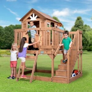 backyard discovery scenic heights cedar playhouse