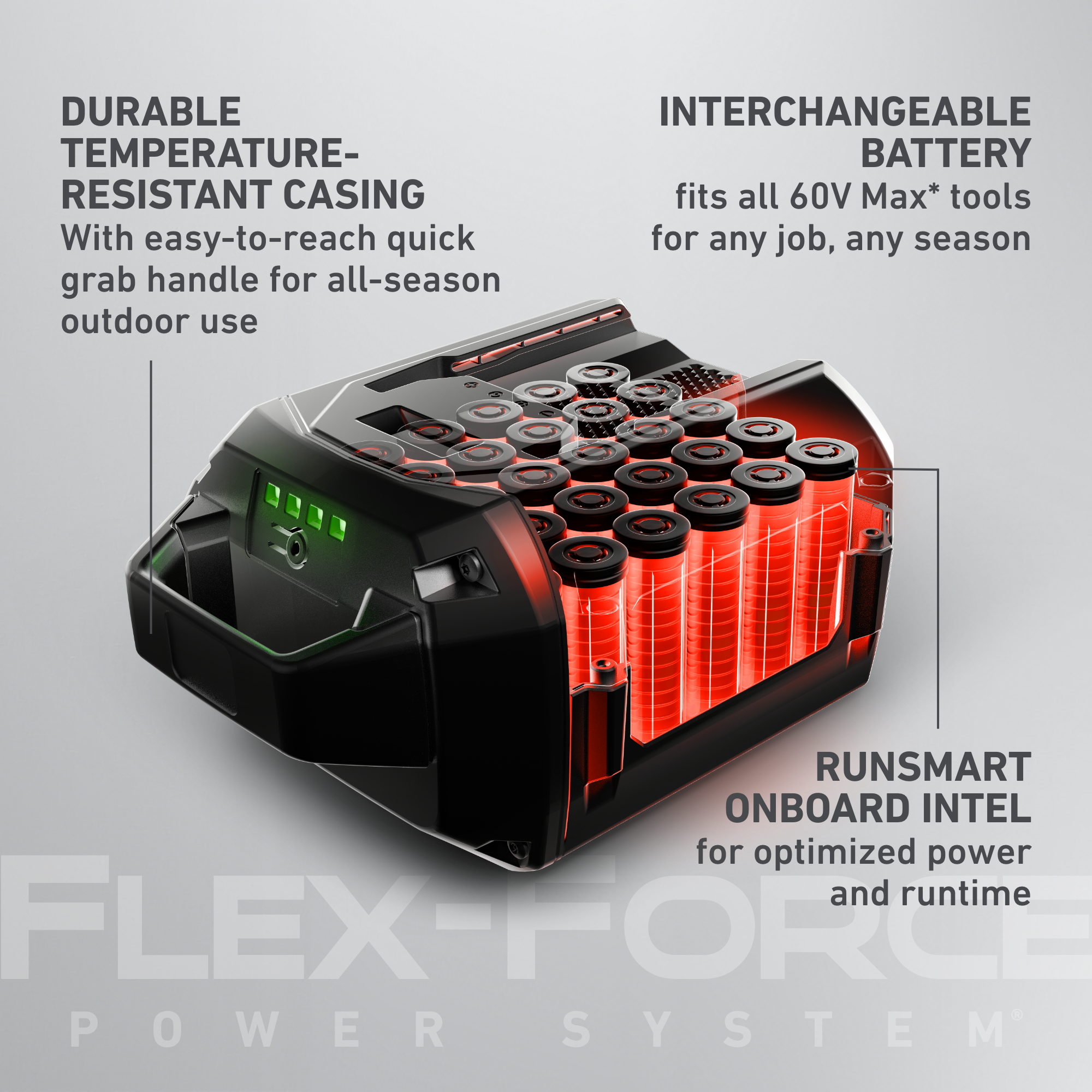60v max* flex force 10.0 ah lithium ion battery 60V Max* Flex-Force 10.0 Ah Lithium-Ion Battery