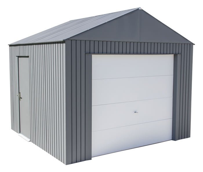 sojag 12×10 everest steel storage garage kit – charcoal sojag 12×10 everest steel storage garage kit – charcoal