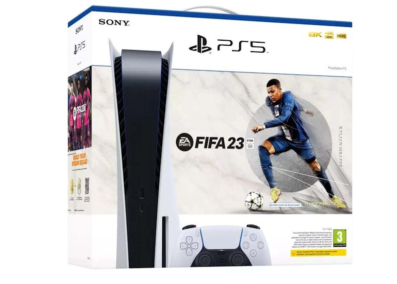 sony playstation 5 ps5 blu ray edition ea sports fifa 23 console bundle (eu plug) 9438199 Sony PlayStation 5 PS5 Blu-ray Edition EA SPORTS FIFA 23 Console Bundle (EU Plug) 9438199