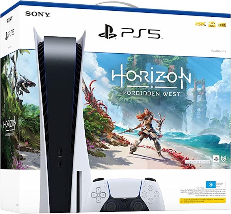 sony playstation 5 ps5 blu ray horizon forbidden west console bundle (aus) plug) 9418894 Sony PlayStation 5 PS5 Blu-ray Horizon Forbidden West Console Bundle (AUS) Plug) 9418894