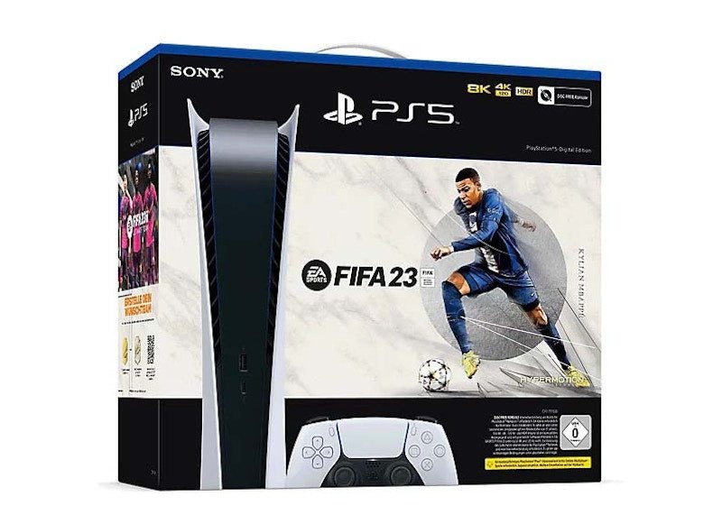 sony playstation 5 ps5 digital edition ea sports fifa 23 (eu plug) console bundle Sony PlayStation 5 PS5 Digital Edition EA SPORTS FIFA 23 (EU Plug) Console Bundle