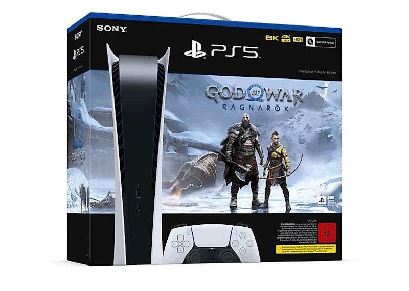 sony playstation 5 ps5 digital edition god of war ragnarök (eu plug) console bundle Sony PlayStation 5 PS5 Digital Edition God of War Ragnarök (EU Plug) Console Bundle
