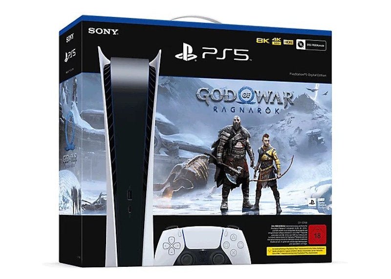 sony playstation 5 ps5 digital edition god of war ragnarök (kr plug) console bundle cfi 1218 Sony PlayStation 5 PS5 Digital Edition God of War Ragnarök (KR Plug) Console Bundle CFI-1218