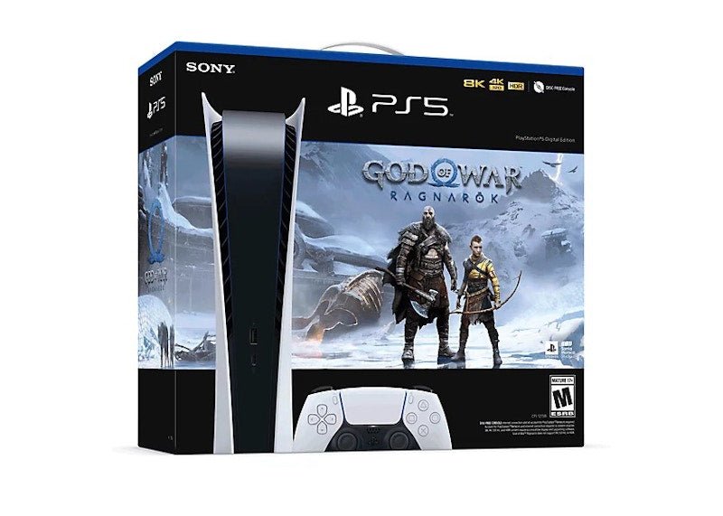 sony playstation 5 ps5 digital edition god of war ragnarök (us plug) console bundle 1000033246 Sony PlayStation 5 PS5 Digital Edition God of War Ragnarök (US Plug) Console Bundle 1000033246