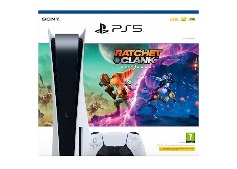 sony playstation 5 ps5 ratchet & clank: rift apart (uk plug) console bundle cfi 1016a 70609 Sony PlayStation 5 PS5 Ratchet & Clank: Rift Apart (UK Plug) Console Bundle CFI-1016A 70609