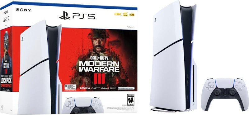 sony playstation 5 ps5 slim ultra hd blu ray call of duty modern warfare iii console (us plug) 1000037795 Sony PlayStation 5 PS5 Slim Ultra HD Blu-ray Call of Duty Modern Warfare III Console (US Plug) 1000037795