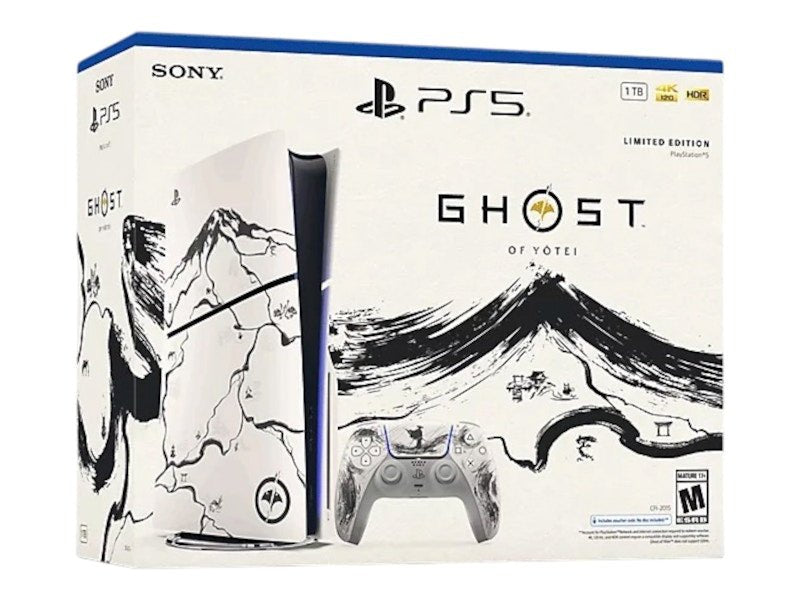 sony playstation 5 ps5 slim ultra hd ghost of yotei black limited edition bundle (uk plug) Sony PlayStation 5 PS5 Slim Ultra HD Ghost of Yotei Black Limited Edition Bundle (UK Plug)