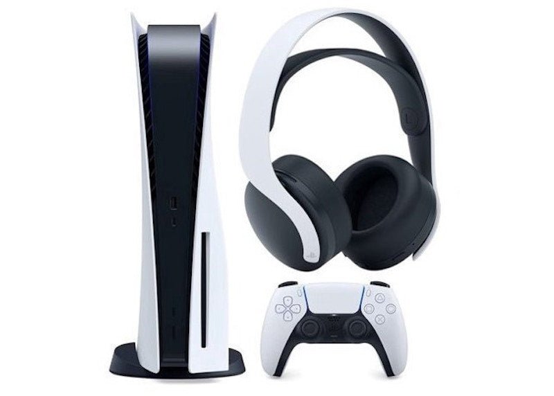 sony playstation 5 ps5 disc console with pulse 3d wireless gaming headset 3005718 3005688/3006634 Sony Playstation 5 PS5 Disc Console with PULSE 3D Wireless Gaming Headset 3005718-3005688/3006634