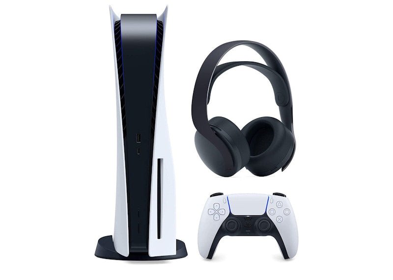 sony playstation 5 ps5 disc console with pulse 3d wireless gaming headset 3005718 3006397/3006634 Sony Playstation 5 PS5 Disc Console with PULSE 3D Wireless Gaming Headset 3005718-3006397/3006634