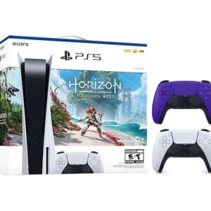 Sony Playstation 5 PS5 Horizon Forbidden West Blu-Ray Console with Extra DualSense Wireless Controller Bundle (US Plug) 1000032115/1000032000-3006396